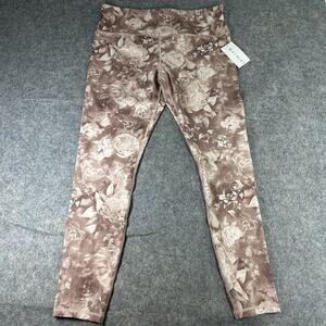 Athleta Elation Floral Printed Tight Women's Size XLT Velvety Pink 26" Inseam